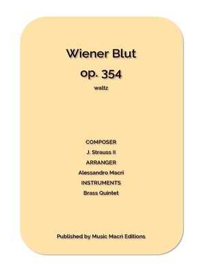 cover image of Wiener Blut op. 354 waltz